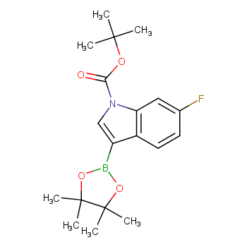 tert-butyl 6-fluoro-3-(4,4,5,5-tetramethyl-1,3,2-dioxaborolan-2-yl)-1H-indole-1-carboxylate
