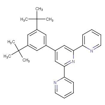 4-(3,5-Ditert-butylphenyl)-2,6-dipyridin-2-ylpyridine CAS号:227948-34-7 优势供应 高校研究所先发后付