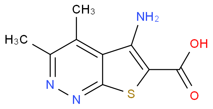 "5-amino-3,4-dimethylthieno[2,3-c] pyridazine-6-carboxylic acid "