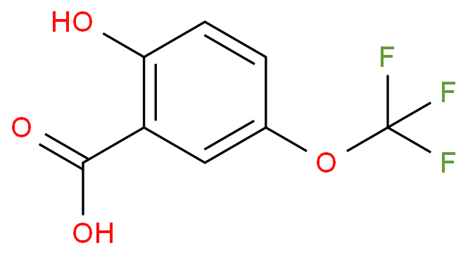 5-(三氟甲氧基)水杨酸化学结构式