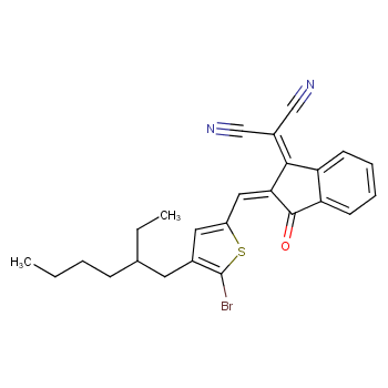 2-(2-((5-bromo-4-(2-ethylhexyl)thiophen-2-yl)methylene)-3-oxo-2,3-dihydro-1H-inden-1-ylidene)malononitrile