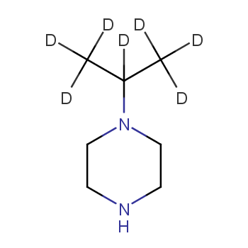 1-Isopropyl-d7-piperazine structural formula image