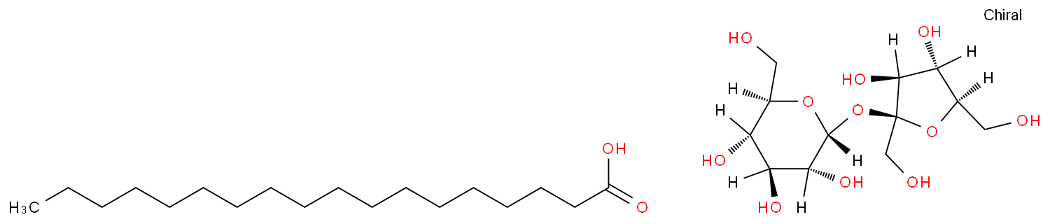 蔗糖脂肪酸酯化学结构式