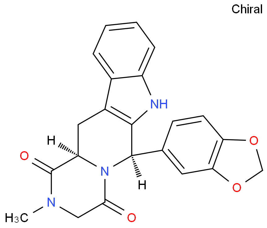 Tadalafil; 171596-29-5 structural formula