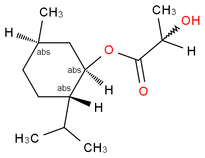 乳酸孟酯化学结构式