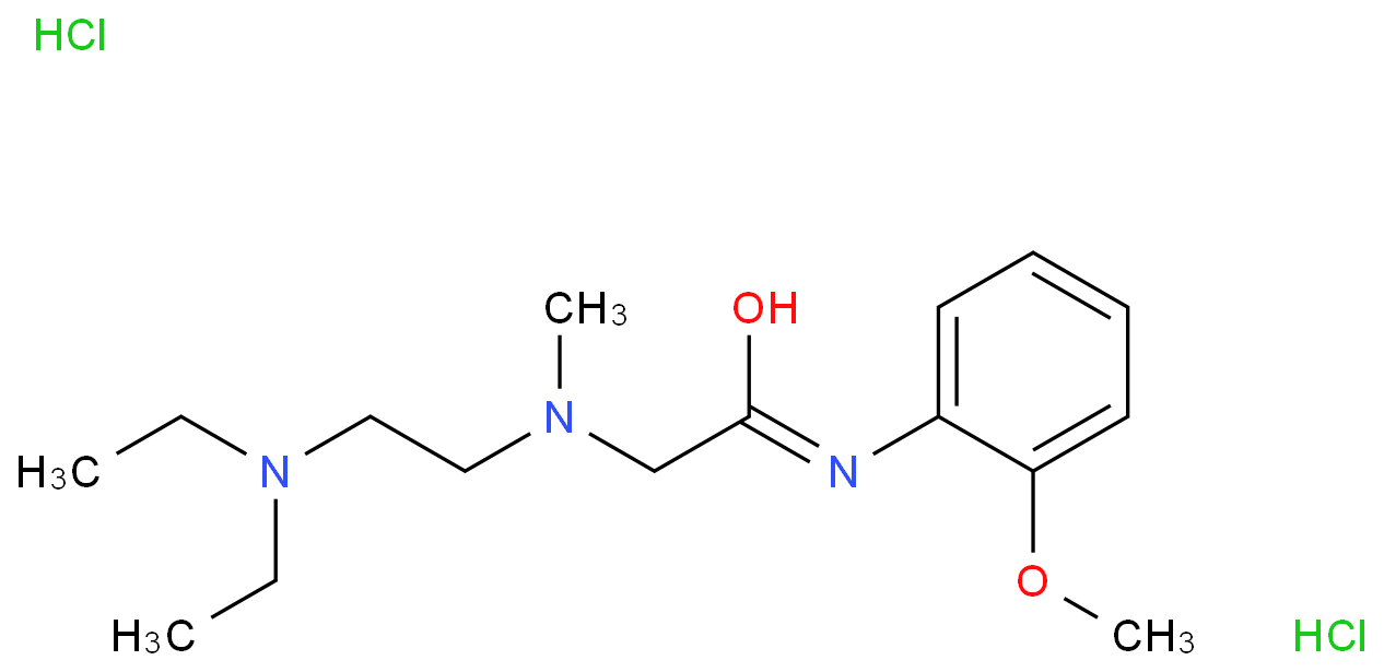 2-(2-(DIETHYLAMINO)ETHYL)METHYLAMINO-o-ACETANISIDIDE DIHYDROCHLORIDE