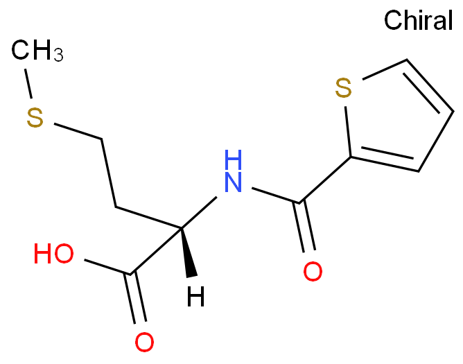 噻吩甲酰蛋氨酸化学结构式