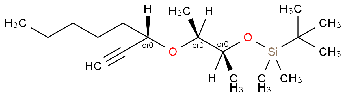 tert-Butyl-[(1R,2R)-2-((R)-1-ethynyl-hexyloxy)-1-methyl-propoxy]-dimethyl-silane