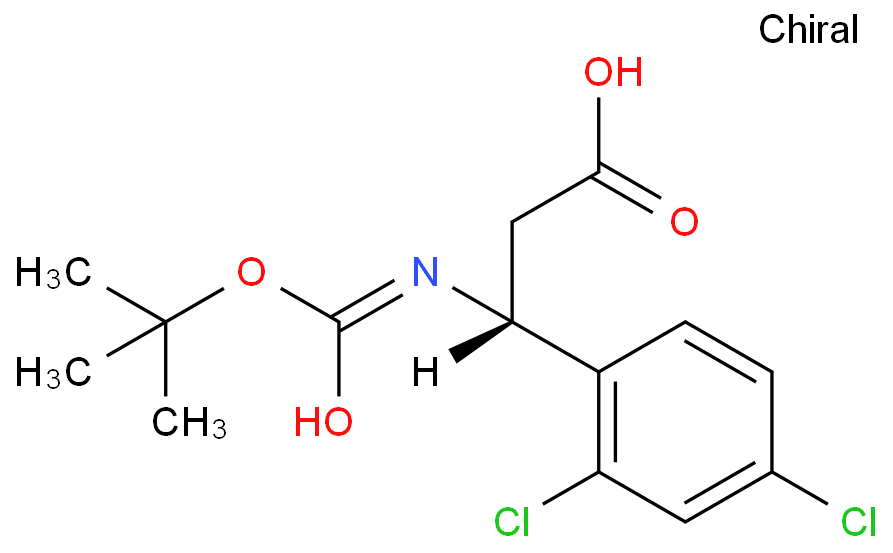 [Perfemiker]N-Boc-(R)-3-氨基-3-(2,4-二氯苯基)-丙酸,97%