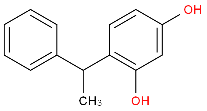 4-(1-苯基乙基)间苯二酚化学结构式
