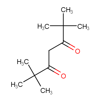 2,2,6,6-四甲基-3,5-庚二酮化学结构式