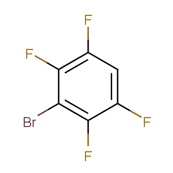 1-溴-2,3,5,6-四氟苯化学结构式