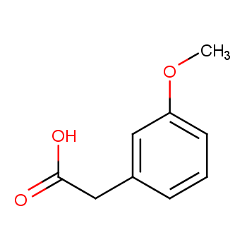 3-甲氧基苯乙酸化学结构式