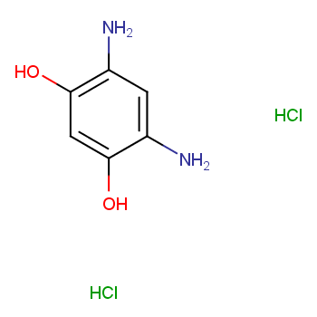 4,6-二氨基间苯二酚二盐酸盐化学结构式