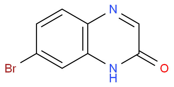 7-溴-2(1H)-喹喔啉酮化学结构式