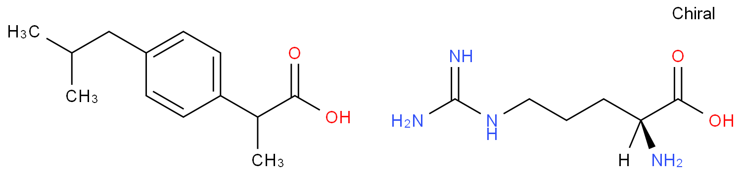 (2S)-2-amino-5-(diaminomethylideneamino)pentanoic acid,2-[4-(2-methylpropyl)phenyl]propanoic aci