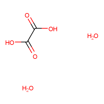 Oxalic acid dihydrate structure