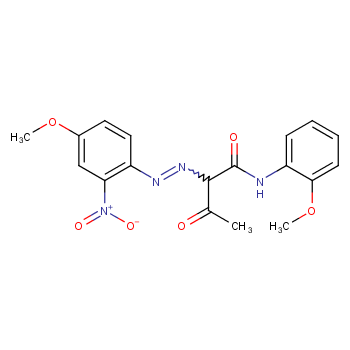 Butanamide,2-[2-(4-methoxy-2-nitrophenyl)diazenyl]-N-(2-methoxyphenyl)-3-oxo-  