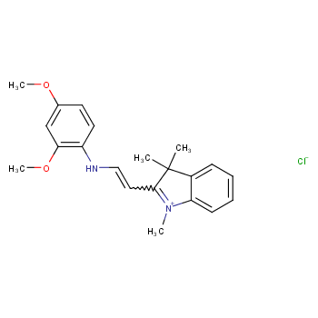 3H-Indolium,2-[2-[(2,4-dimethoxyphenyl)amino]ethenyl]-1,3,3-trimethyl-, chloride (1:1)  
