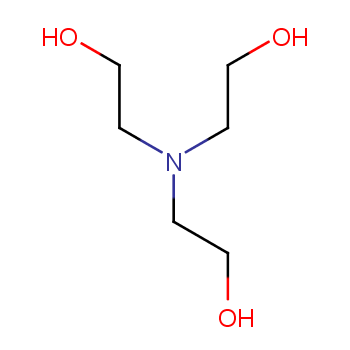 Triethanolamine structure