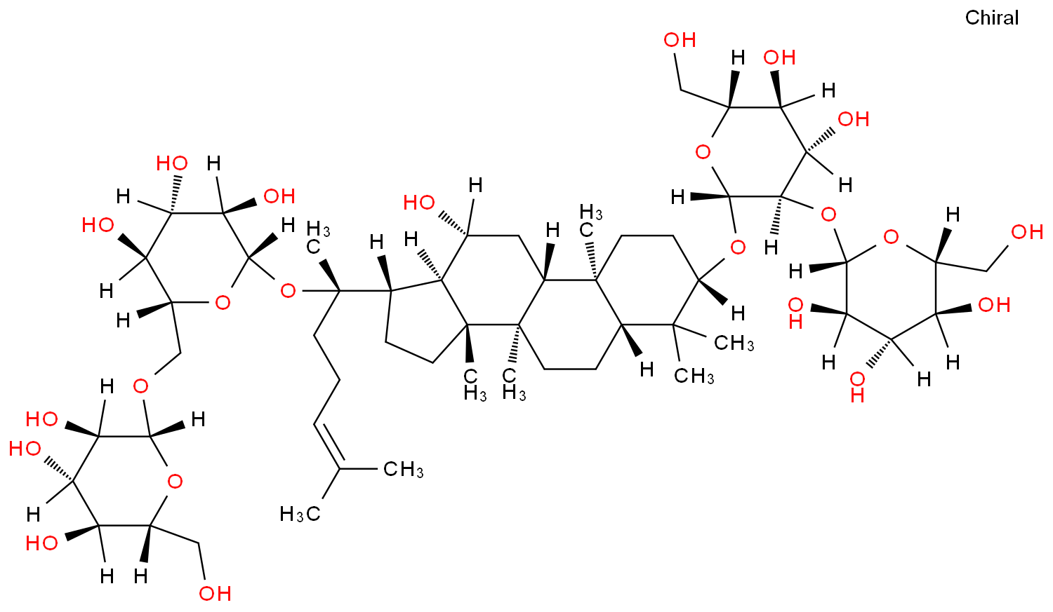 Ginsenoside Rb1 structure