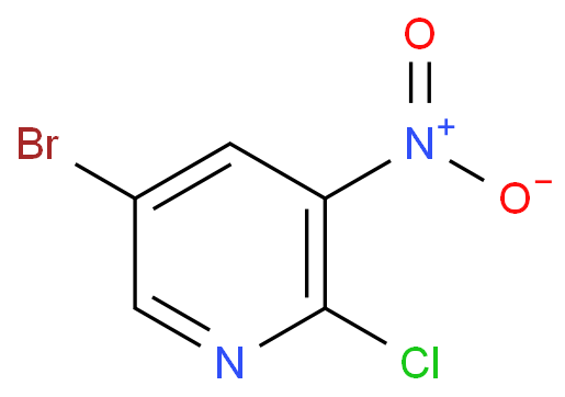 5-Bromo-2-chloro-3-nitropyridine structure