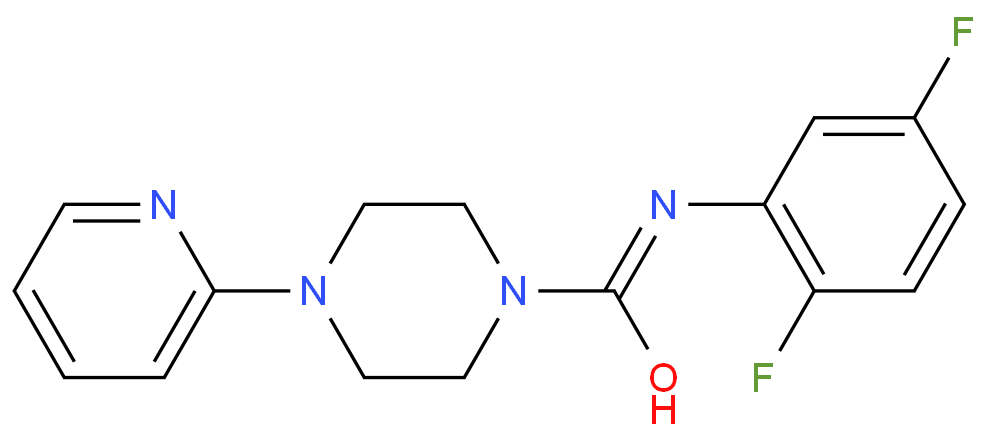 ((2,5-DIFLUOROPHENYL)AMINO)(4-(2-PYRIDYL)PIPERAZINYL)METHANE-1-ONE