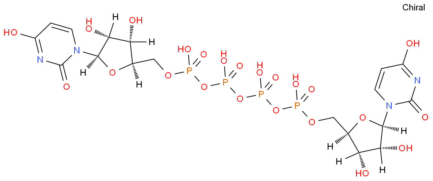 [[(2R,3S,4R,5R)-5-(2,4-dioxopyrimidin-1-yl)-3,4-dihydroxyoxolan-2-yl]methoxy-hydroxyphosphoryl] [[[(2R,3S,4R,5R)-5-(2,4-dioxopyrimidin-1-yl)-3,4-dihydroxyoxolan-2-yl]methoxy-hydroxyphosphoryl]oxy-hydroxyphosphoryl] hydrogen phosphate