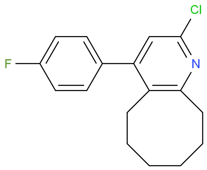 2-氯-4-(4-氟苯基)-5,6,7,8,9,10-六氢环辛烷并[b]吡啶 产品图片
