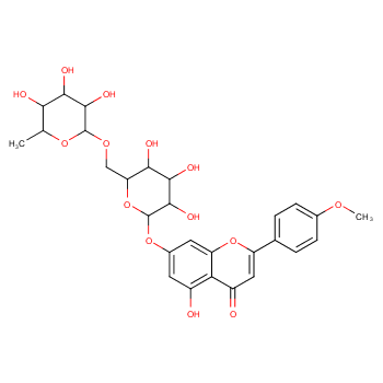 5-hydroxy-2-(4-methoxyphenyl)-7-[(2S,3R,4S,5S,6R)-3,4,5-trihydroxy-6-[[(2R,3R,4R,5R,6S)-3,4,5-trihydroxy-6-methyloxan-2-yl]oxymethyl]oxan-2-yl]oxychromen-4-one