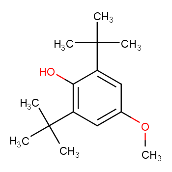 2,6-二叔丁基-4-甲氧基苯酚(489-01-0)