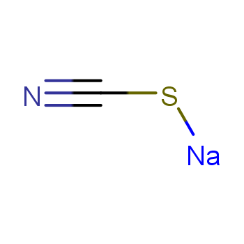 Sodium thiocyanate; 540-72-7 structural formula