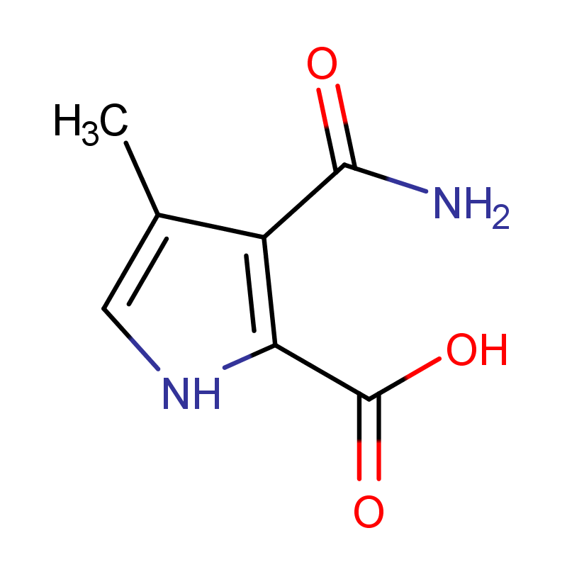 3-氨基甲酰基-4-甲基-1H-吡咯-2-羧酸 CAS号:67856-00-2科研及生产专用 高校及研究所支持货到付款