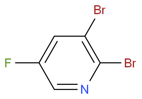 2,3-二溴-5-氟吡啶化学结构式