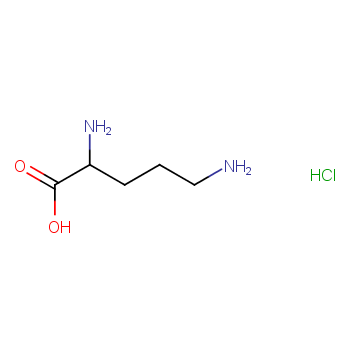 L-鸟氨酸盐酸盐化学结构式