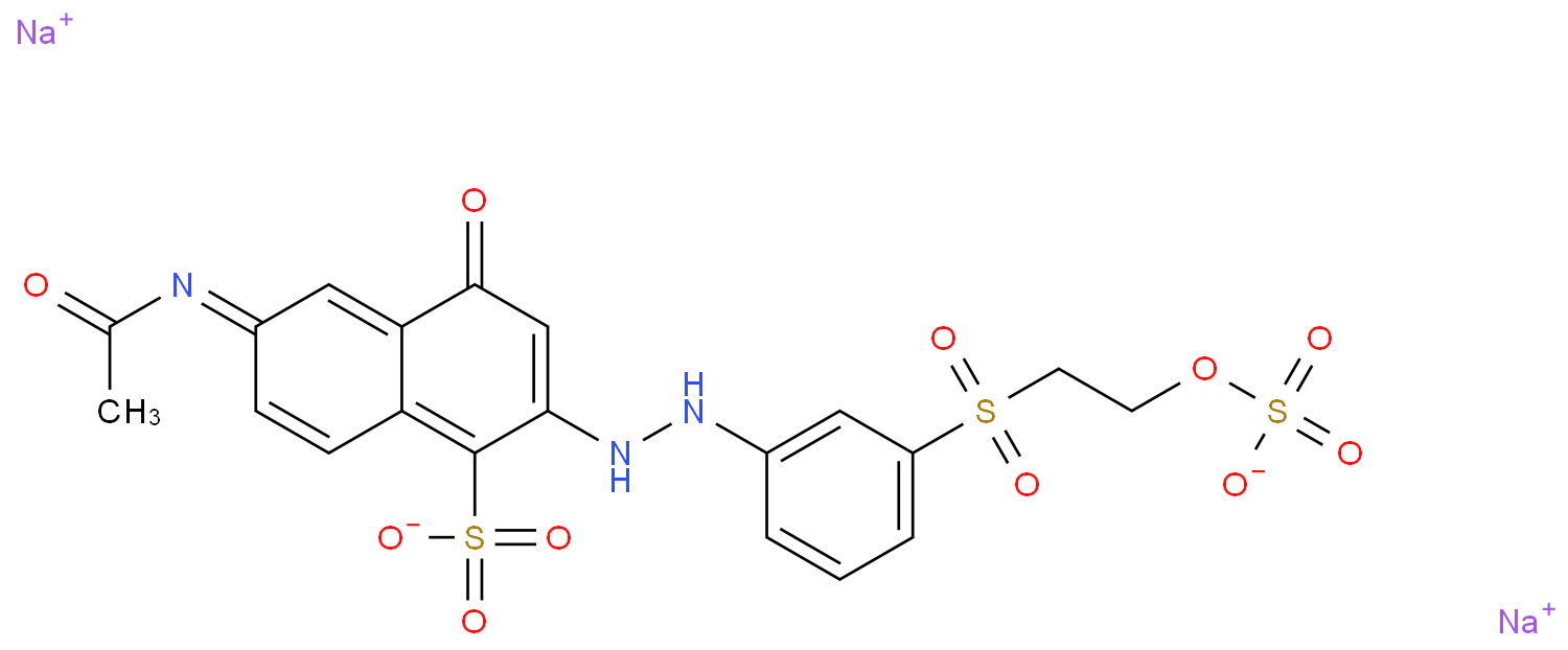 2-Naphthalenesulfonicacid,6-(acetylamino)-4-hydroxy-3-[2-[3-[[2-(sulfooxy)ethyl]sulfonyl]phenyl]diazenyl]-,sodium salt (1:2)  