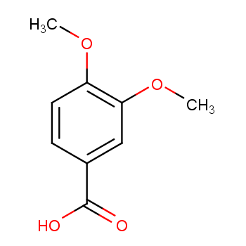 3,4-Dimethoxybenzoic acid structure