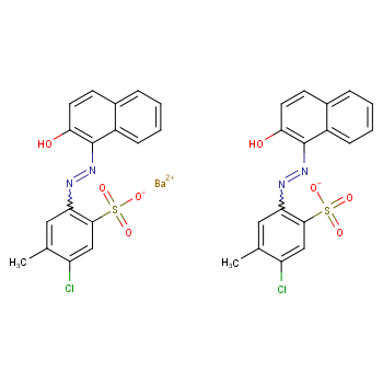 Benzenesulfonic acid,5-chloro-2-[2-(2-hydroxy-1-naphthalenyl)diazenyl]-4-methyl-, barium salt (2:1)  