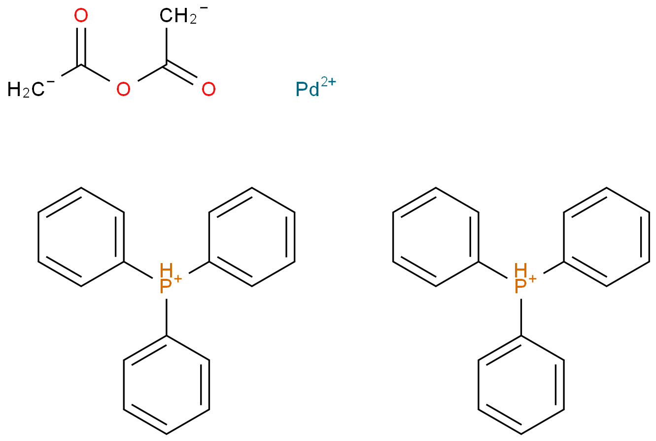 acetyl acetate; palladium(+2) cation; triphenylphosphanium