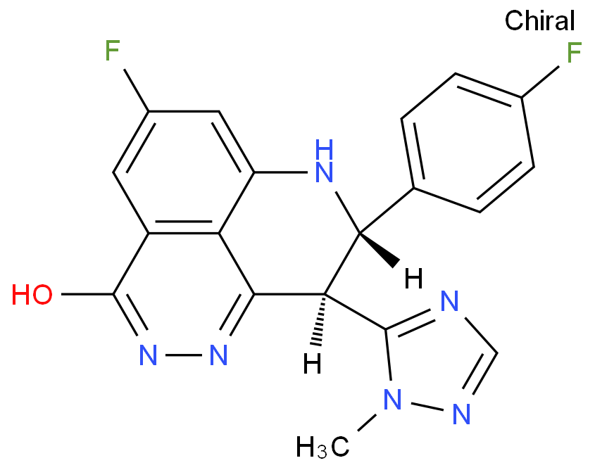 (8S,9R)-5-氟-8-(4-氟苯基)-9-(1-甲基-1H-1,2,4-三唑-5-基)-8,9-二氢-2H-吡啶[4,3,2-de]酞嗪-3(7H)-酮/1207456-01-6