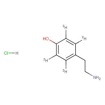 2-(4-羟基苯基-诲4)乙胺盐酸盐/1188266-06-9