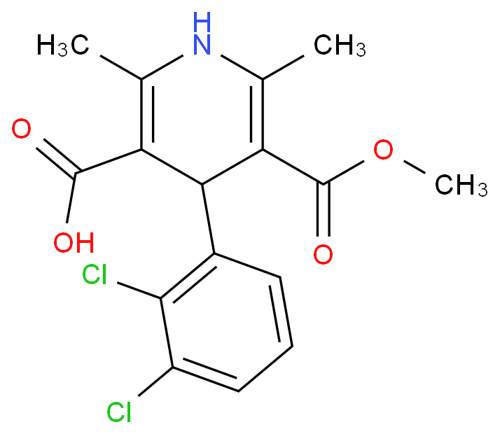 4-(2,3-Dichlorophenyl)-5-(methoxycarbonyl)-2,6-dimethyl-1,4-dihydropyridine-3-carboxylic acid