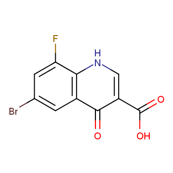 6-溴-8-氟-4-羟基喹啉-3-羧酸/1019016-07-9