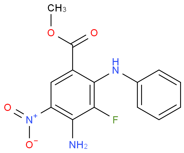 4-氨基-3-氟-5-硝基-2-(苯氨基)苯甲酸甲酯/606093-58-7