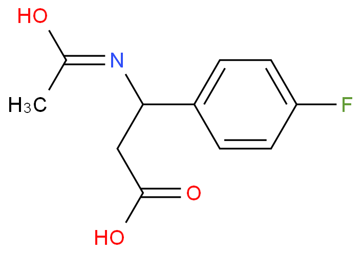 3-乙酰氨基-3-(4-氟苯基)丙酸 CAS号:332052-58-1科研及生产专用 高校及研究所支持货到付款