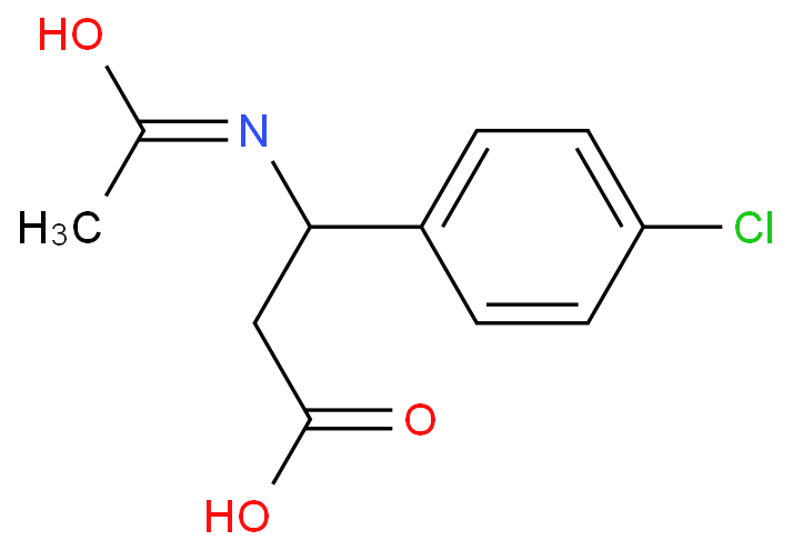 3-acetamido-3-(4-chlorophenyl)propanoic acid