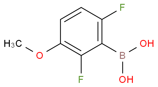 2.6-二氟-3-甲氧基苯硼酸化学结构式