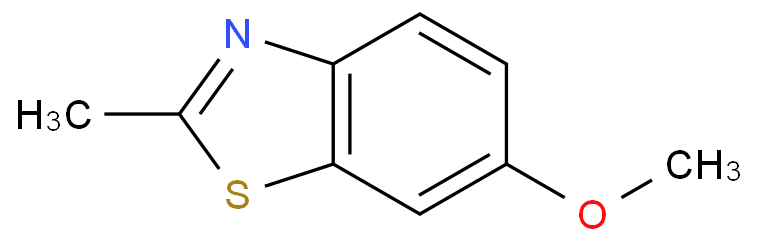6-甲氧基-2-甲基苯并噻唑化学结构式