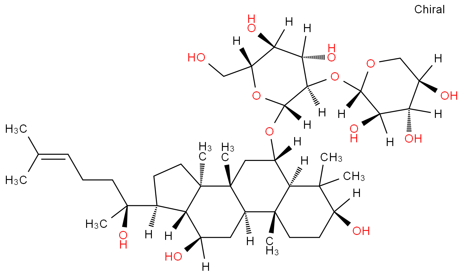 (3β,6α,12β)-3,12,20-Trihydroxydammar-24-en-6-yl 2-O-β-D-xylopyran<wbr />osyl-β-D-glucopyranoside