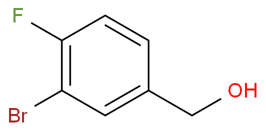 3-溴-4-氟苯甲醇化学结构式
